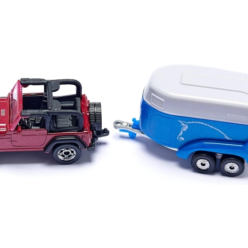 Jeep Z Przyczepą Na Konie model metalowy SIKU S1651